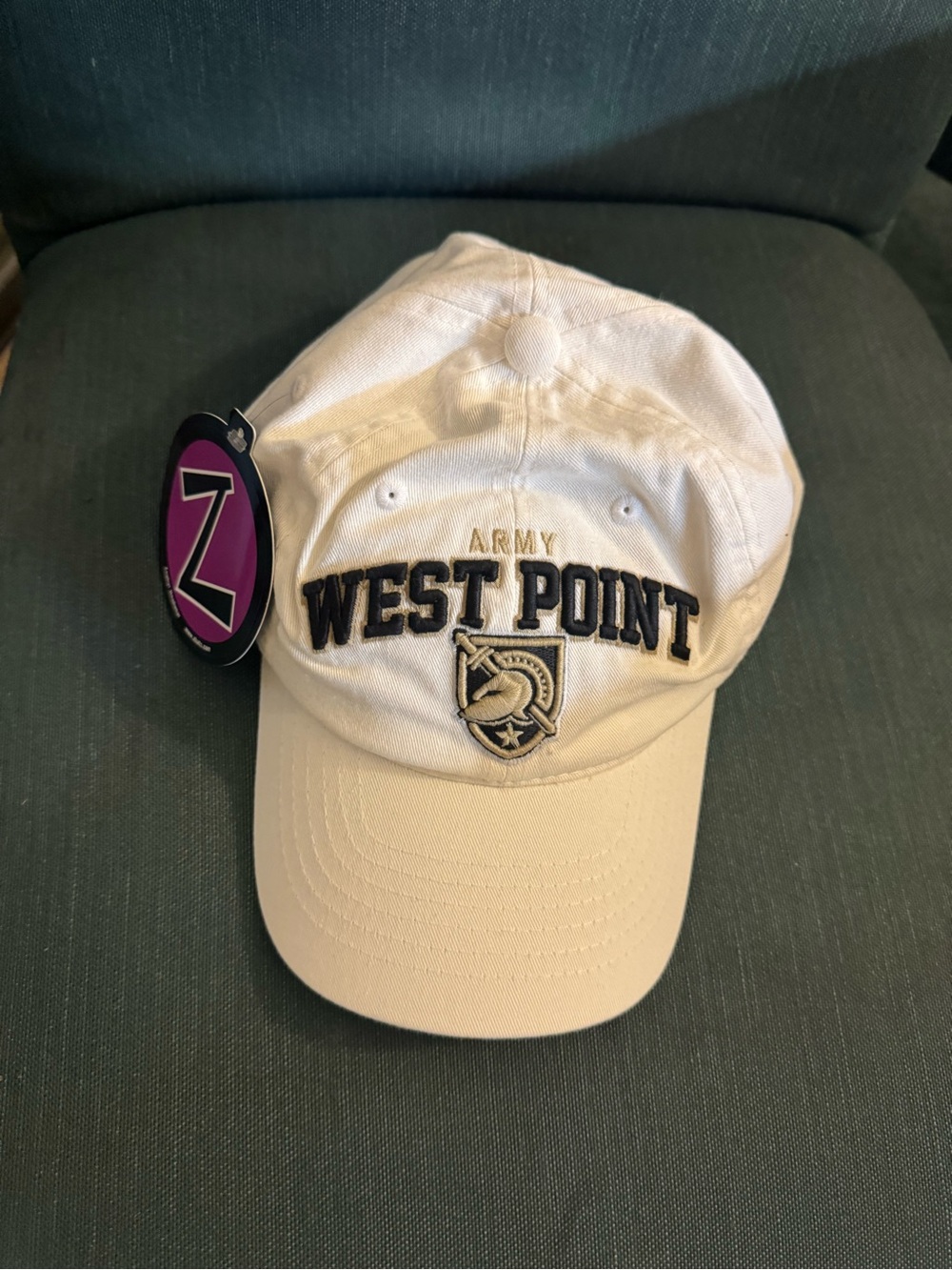 NWT West Point Army White Baseball Cap